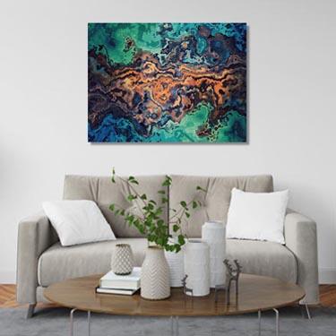 Marble canvas décor print: 1 Canvas & More 