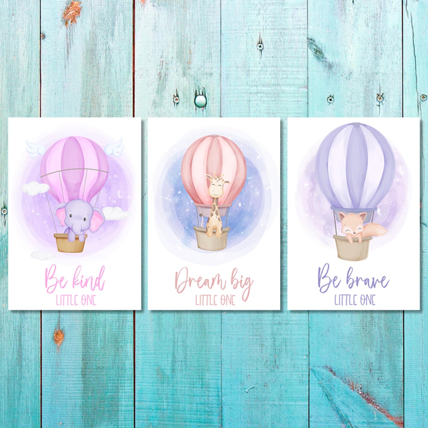 Girls - Set of 3 - Balloon Animals (2) Canvas & More 