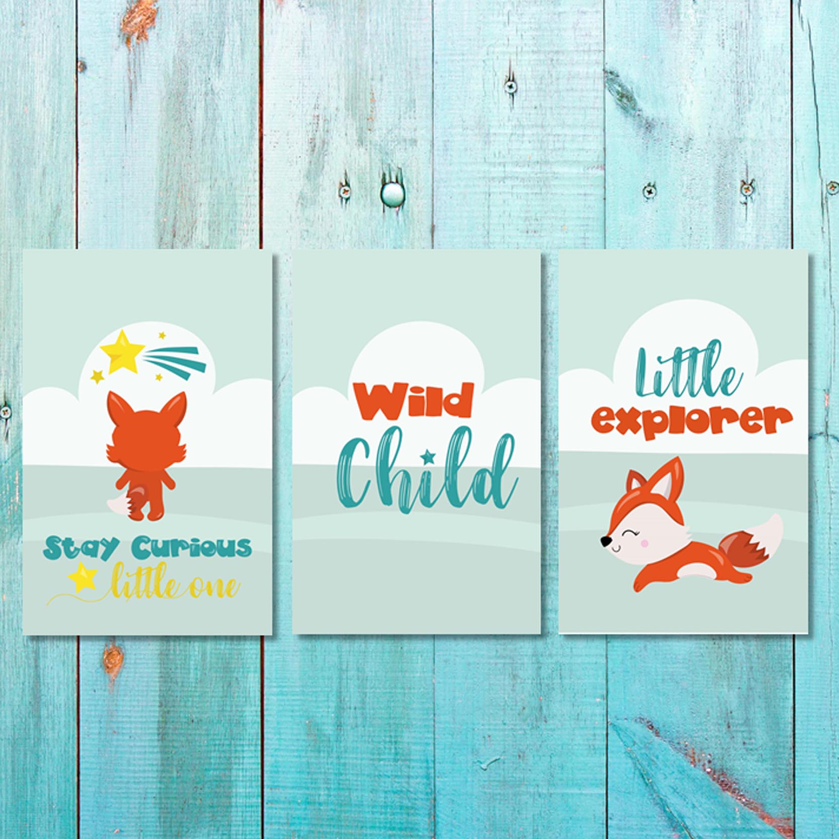 Boys: Set of 3 - Little Fox Explorer Canvas & More 