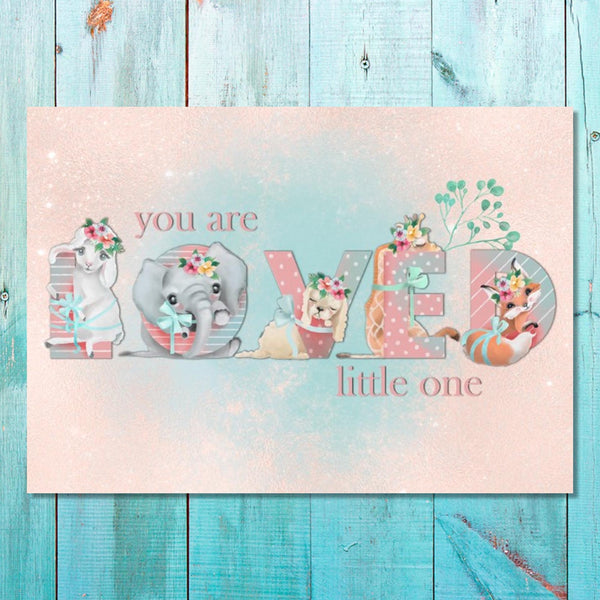 Girls: Set of 1 - You are loved little one