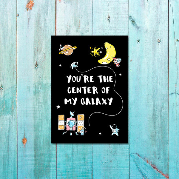 Boys: Set of 1 - You are the center of my Galaxy Canvas & More 