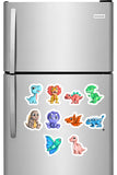 Cute Baby Dino Photo Fridge Magnets - (10 PER PACK) (UK)