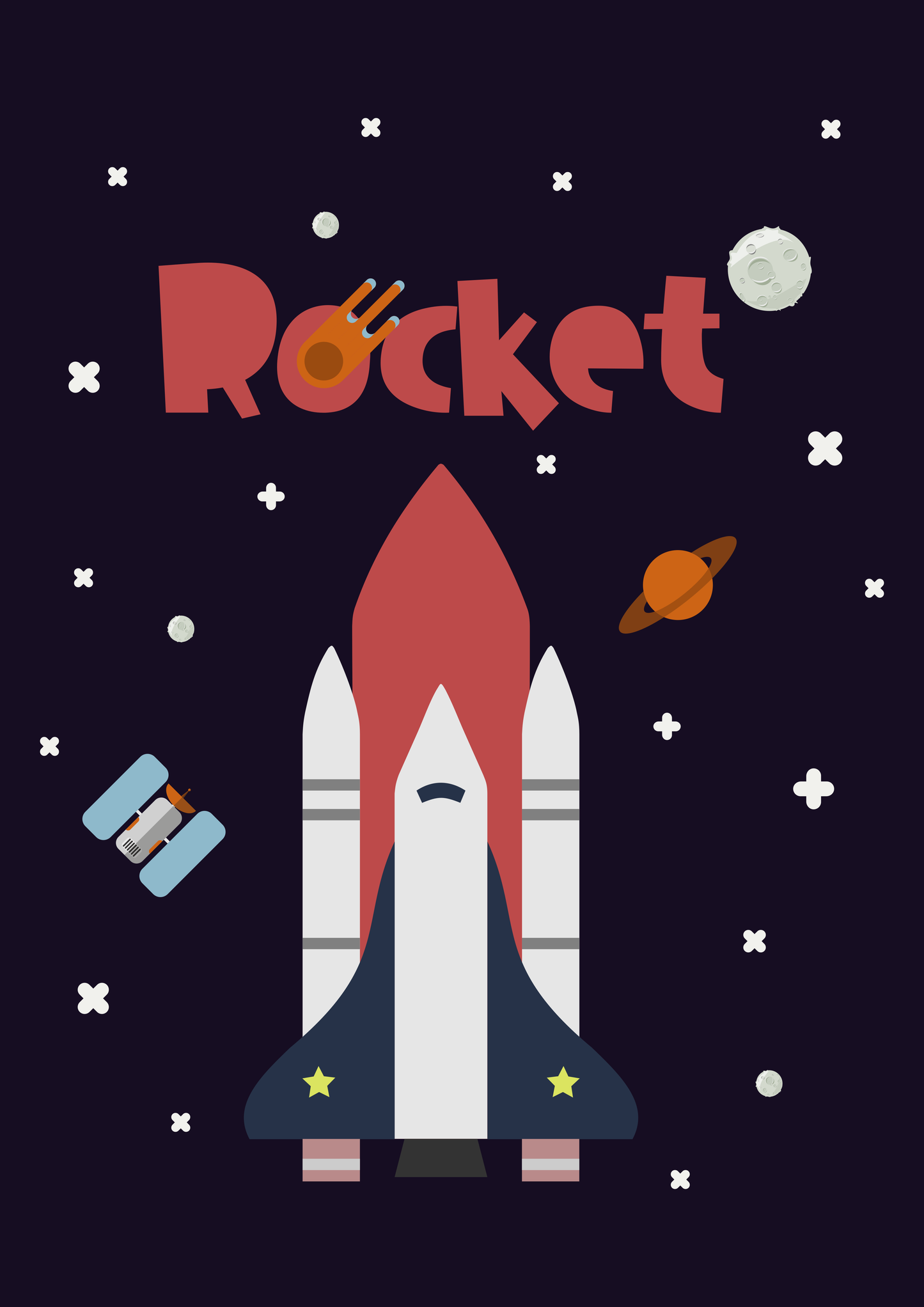 Boys: Set of 3 - Rocket - Astronaut - Alien Canvas & More 