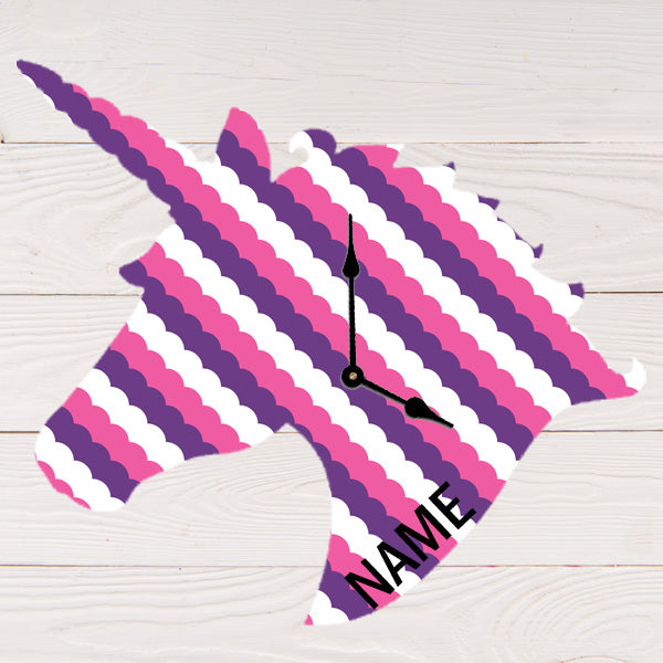 Personalized Clock - Unicorn