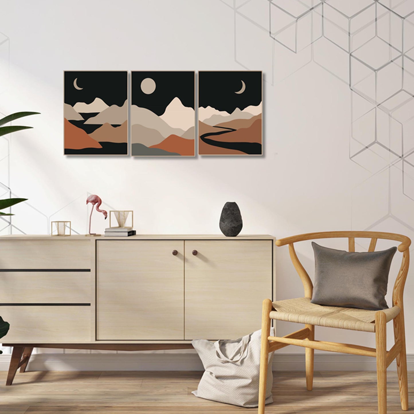 Abstract-Modern-Boho canvas dec Canvas & More 