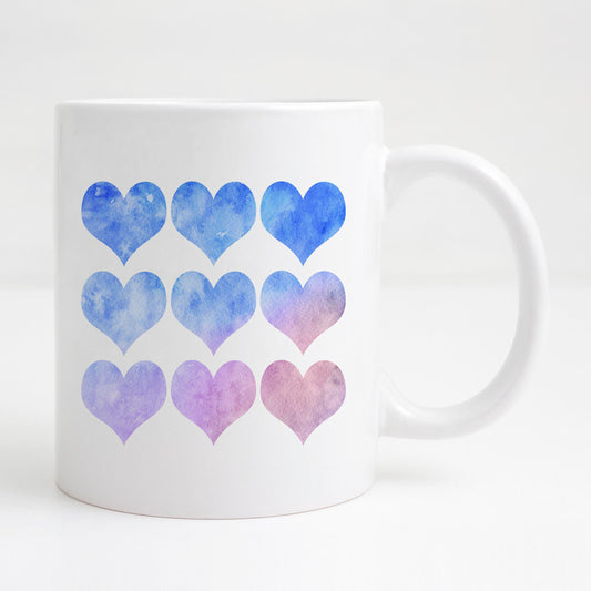 Watercolor heart Mug